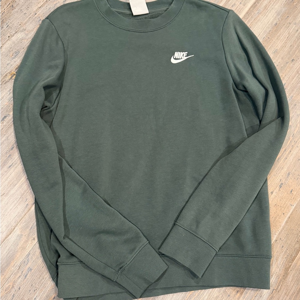 Nike Men's Dark Green Crewneck Sweater